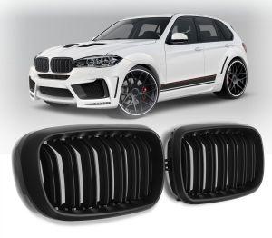 Решетки радиатора цвет черный матовый для BMW F15 X5 X5M X6 F16 2014-2017 